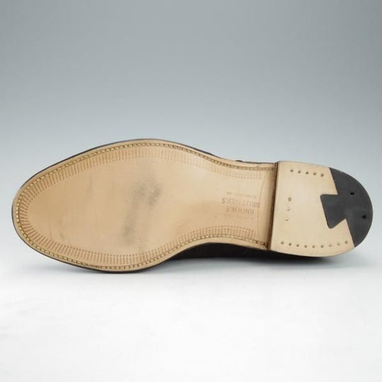 未使用★オールデン 8D【定価10万円程度★ブルックスブラザーズ別注/02059】ストレートチップ/スエード/BROOKS BROTHERS/Alden★i342