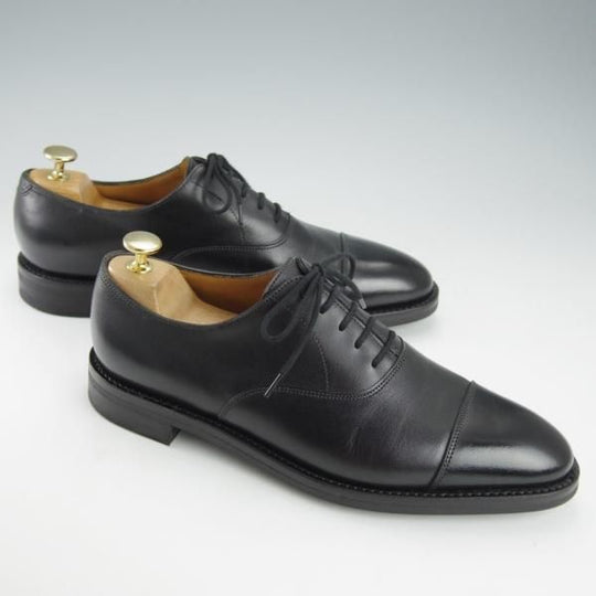 極美品★ジョンロブ 6.5E【定価￥195,800-★アクアカーフ仕様のシティ2/CITY/7000ラスト】ストレートチップ/黒/JOHN LOBB★i344