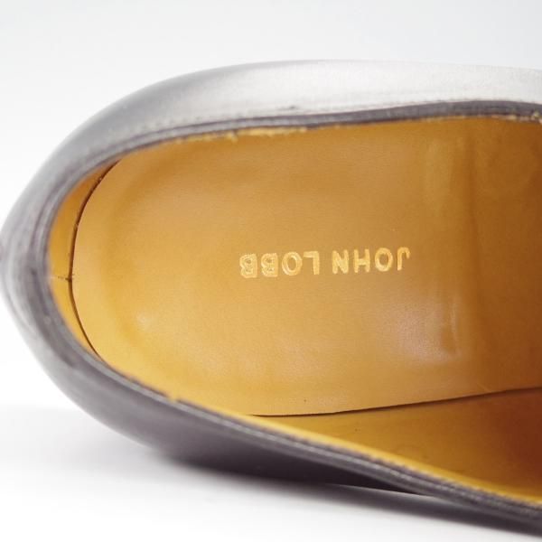 極美品★ジョンロブ 6.5E【定価￥195,800-★アクアカーフ仕様のシティ2/CITY/7000ラスト】ストレートチップ/黒/JOHN LOBB★i344