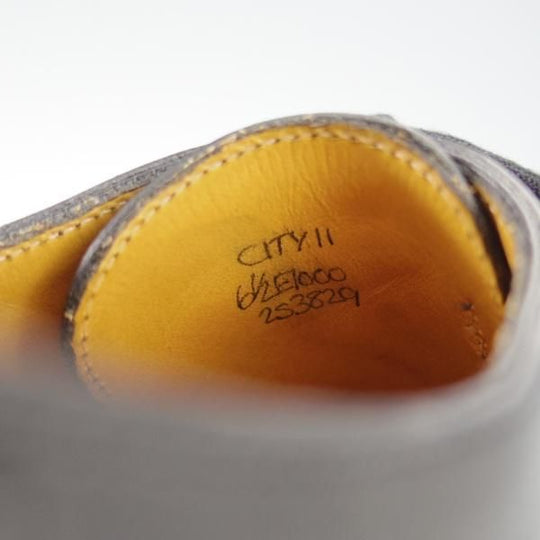 極美品★ジョンロブ 6.5E【定価￥195,800-★アクアカーフ仕様のシティ2/CITY/7000ラスト】ストレートチップ/黒/JOHN LOBB★i344