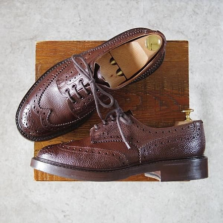 極上★トリッカーズ SIZE 6.5【定価￥90,200-★BOURTON/バートン】M5633/グレインレザー/濃茶/カントリーシューズ/短靴/Tricker's★i345