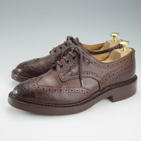 極上★トリッカーズ SIZE 6.5【定価￥90,200-★BOURTON/バートン】M5633/グレインレザー/濃茶/カントリーシューズ/短靴/Tricker's★i345