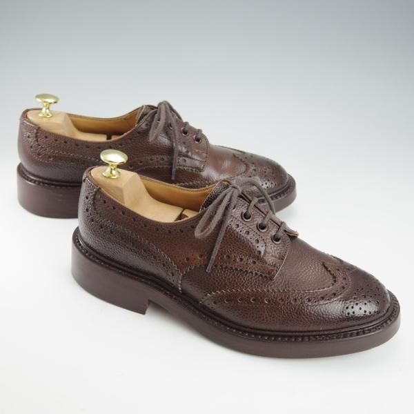 極上★トリッカーズ SIZE 6.5【定価￥90,200-★BOURTON/バートン】M5633/グレインレザー/濃茶/カントリーシューズ/短靴/Tricker's★i345