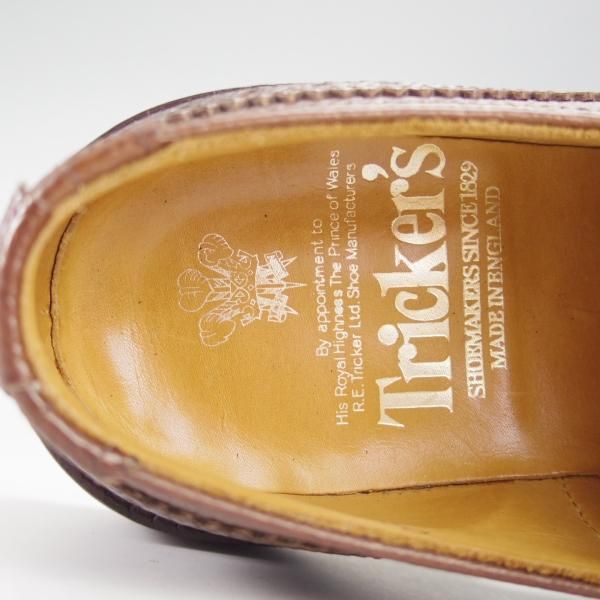 極上★トリッカーズ SIZE 6.5【定価￥90,200-★BOURTON/バートン】M5633/グレインレザー/濃茶/カントリーシューズ/短靴/Tricker's★i345