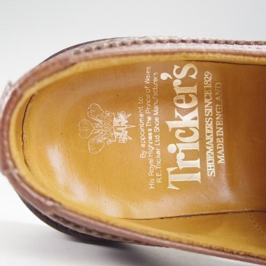 極上★トリッカーズ SIZE 6.5【定価￥90,200-★BOURTON/バートン】M5633/グレインレザー/濃茶/カントリーシューズ/短靴/Tricker's★i345