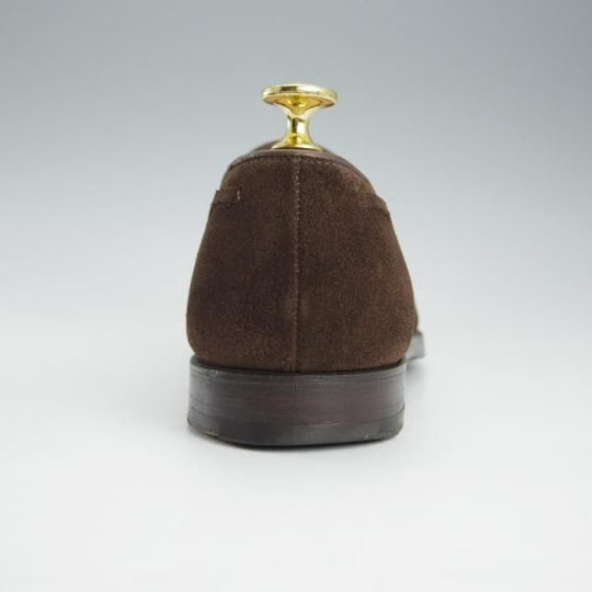 極上★クロケット&ジョーンズ 6E【定価￥75,900-★CAVENDISH 3/ビームスF別注】タッセルローファー/スエード/濃茶/Crockett&Jones★i347