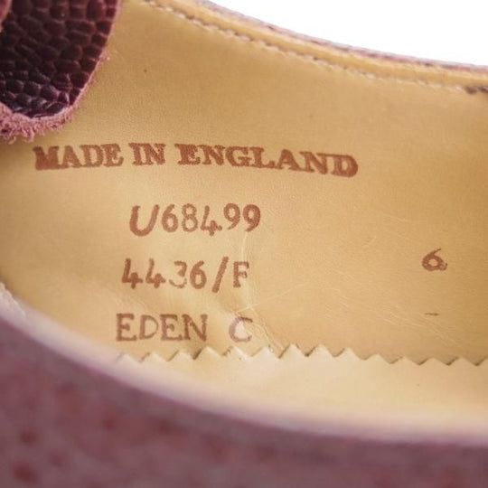 未使用★(英)チーニー 6F【定価￥70,200-★ヴェルトショーン製法/EDEN C】4436ラスト/コマンドソール/プレーントゥ/赤茶/CHEANEY★i349