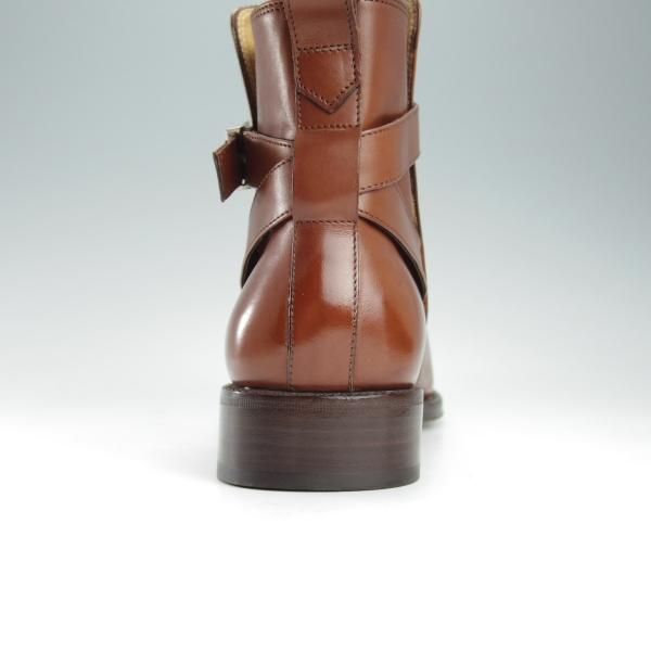 極美品★(伊)サルヴァトーレ・フェラガモ 8EE【ブラックラピド製法★ジョッパーブーツ/カーフ】茶/メンズ/Salvatore Ferragamo★i351