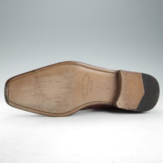 極美品★(伊)サルヴァトーレ・フェラガモ 8EE【ブラックラピド製法★ジョッパーブーツ/カーフ】茶/メンズ/Salvatore Ferragamo★i351