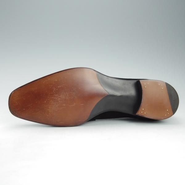 ほぼ試着程度★(英)ガジアーノ&ガーリング 7E【モデル定価￥242,000-★ANTIBES/アンティーブス】ローファー/黒/GAZIANO&GIRLING★i353