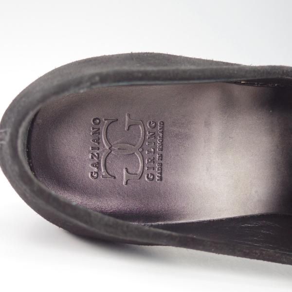 ほぼ試着程度★(英)ガジアーノ&ガーリング 7E【モデル定価￥242,000-★ANTIBES/アンティーブス】ローファー/黒/GAZIANO&GIRLING★i353