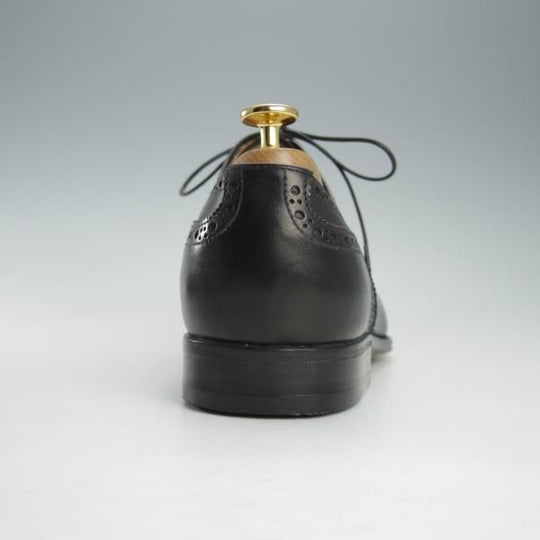 未使用★(伊)タニノクリスチー SIZE 8.5【デッドストック品★クォーターブローグ/129692】カーフ/黒/メンズ/TANINO CRISCI★i354