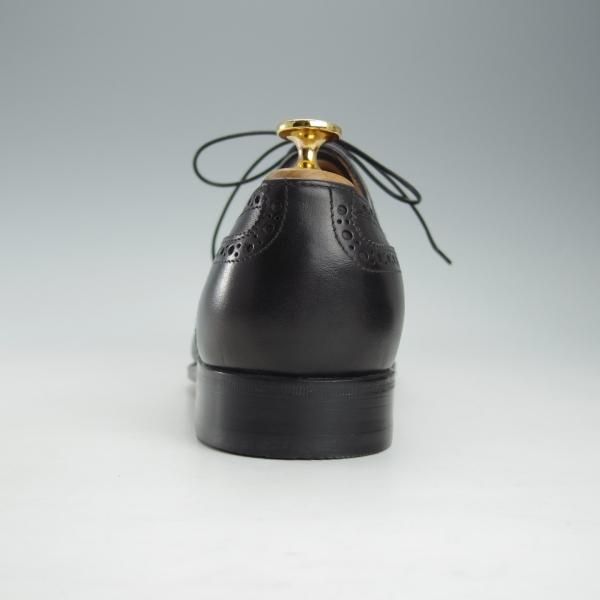 未使用★(伊)タニノクリスチー SIZE 8.5【デッドストック品★クォーターブローグ/129692】カーフ/黒/メンズ/TANINO CRISCI★i354