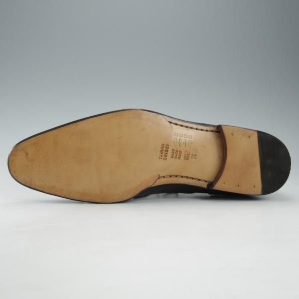 未使用★(伊)タニノクリスチー SIZE 8.5【デッドストック品★クォーターブローグ/129692】カーフ/黒/メンズ/TANINO CRISCI★i354