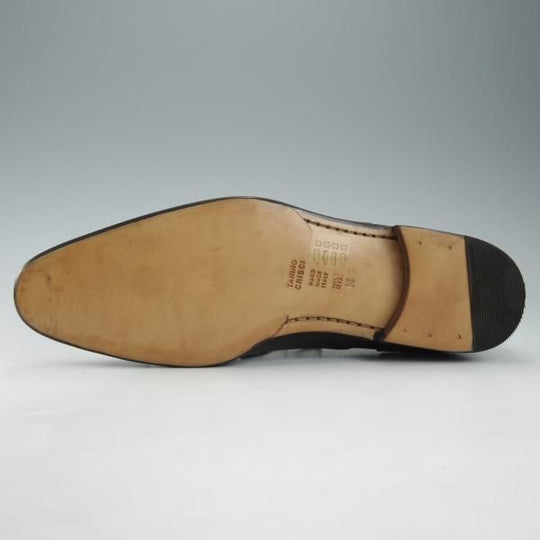未使用★(伊)タニノクリスチー SIZE 8.5【デッドストック品★クォーターブローグ/129692】カーフ/黒/メンズ/TANINO CRISCI★i354