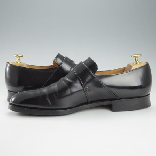 極上★チャーチ 85E/UK8.5【旧チャーチ★73ラスト/ブックバインダーカーフ】3都市ロゴ/モンクストラップ/黒/メンズ/Church's★i355