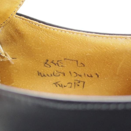 極上★チャーチ 85E/UK8.5【旧チャーチ★73ラスト/ブックバインダーカーフ】3都市ロゴ/モンクストラップ/黒/メンズ/Church's★i355