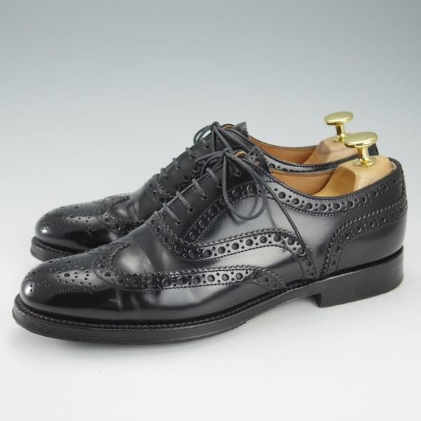 極上★チャーチ(レディース) SIZE 37【定価￥176,000-★バーウッド/BURWOOD WP】ポリッシュドバインダーカーフ/黒/Church's★i359