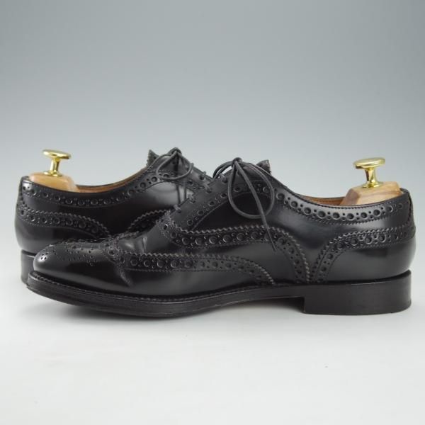 極上★チャーチ(レディース) SIZE 37【定価￥176,000-★バーウッド/BURWOOD WP】ポリッシュドバインダーカーフ/黒/Church's★i359