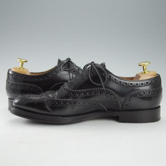 極上★チャーチ(レディース) SIZE 37【定価￥176,000-★バーウッド/BURWOOD WP】ポリッシュドバインダーカーフ/黒/Church's★i359