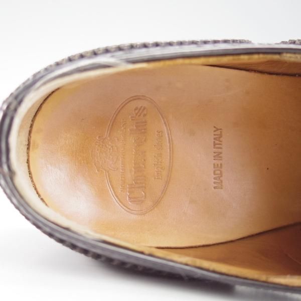 極上★チャーチ(レディース) SIZE 37【定価￥176,000-★バーウッド/BURWOOD WP】ポリッシュドバインダーカーフ/黒/Church's★i359