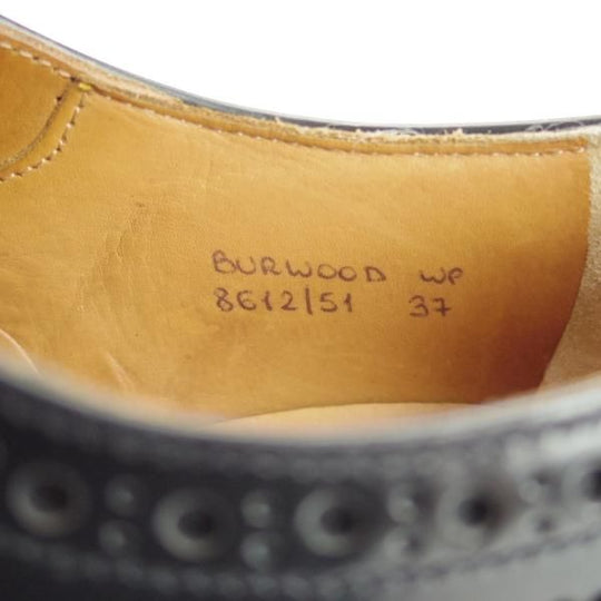 極上★チャーチ(レディース) SIZE 37【定価￥176,000-★バーウッド/BURWOOD WP】ポリッシュドバインダーカーフ/黒/Church's★i359