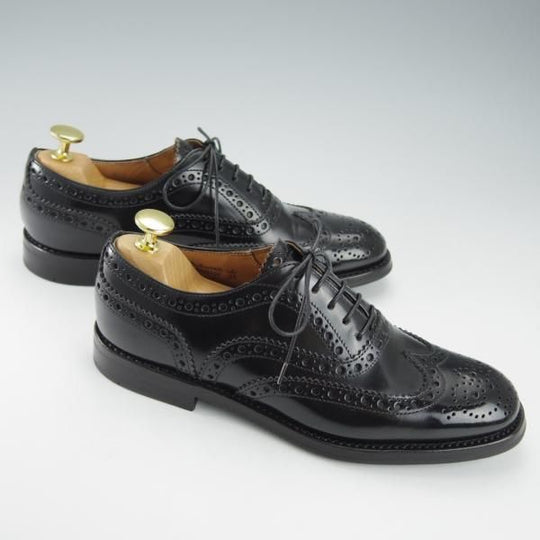 極美品★チャーチ(レディース) SIZE 35【定価￥155,100-★バーウッド/BURWOOD WG】ポリッシュドバインダーカーフ/黒/Church's★i362