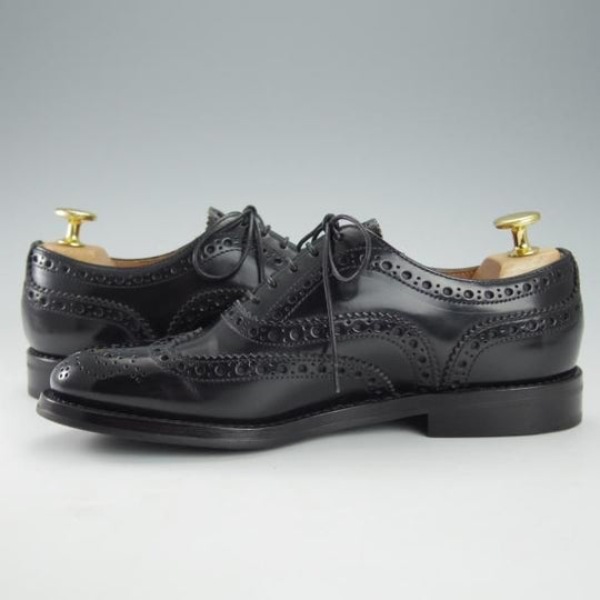 極美品★チャーチ(レディース) SIZE 35【定価￥155,100-★バーウッド/BURWOOD WG】ポリッシュドバインダーカーフ/黒/Church's★i362