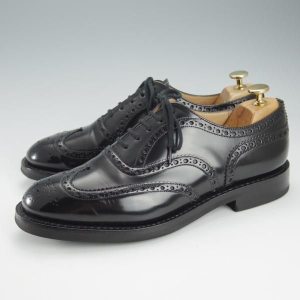 美品★チャーチ 75G/UK7.5【定価￥160,600-★ライトウェイトソール仕様/BURWOOD RLW】バーウッド/81ラスト/フルブローグ/Church's★i364