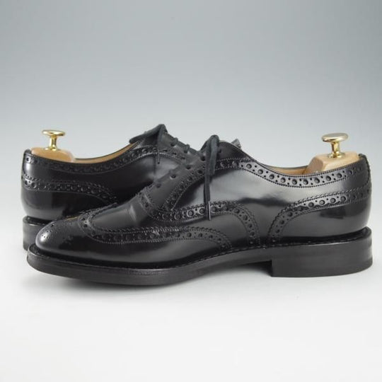 美品★チャーチ 75G/UK7.5【定価￥160,600-★ライトウェイトソール仕様/BURWOOD RLW】バーウッド/81ラスト/フルブローグ/Church's★i364