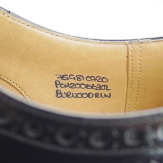 美品★チャーチ 75G/UK7.5【定価￥160,600-★ライトウェイトソール仕様/BURWOOD RLW】バーウッド/81ラスト/フルブローグ/Church's★i364