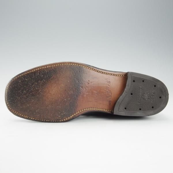 ★オールデン 5E【貴重★旧ロゴ/レースアップブーツ】502/パンチドキャップトゥ/黒/メンズ/Alden★i365