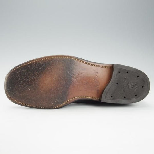 ★オールデン 5E【貴重★旧ロゴ/レースアップブーツ】502/パンチドキャップトゥ/黒/メンズ/Alden★i365