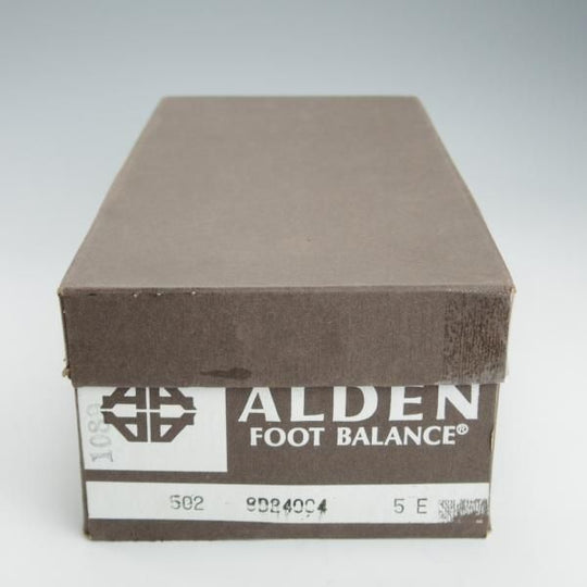 ★オールデン 5E【貴重★旧ロゴ/レースアップブーツ】502/パンチドキャップトゥ/黒/メンズ/Alden★i365