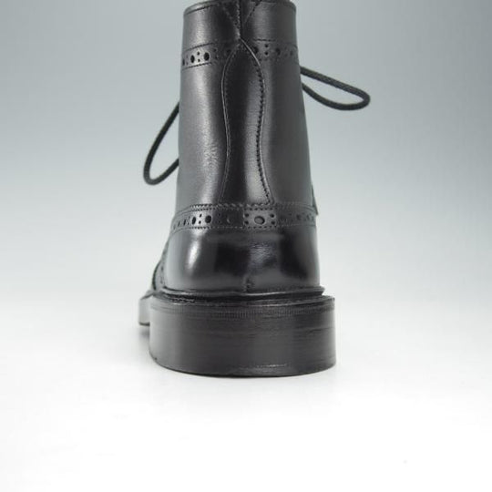 美品★トリッカーズ SIZE 5【モデル定価￥88,000-★ユニオンワークス別注/ストウ/STOW】5634/カントリーブーツ/黒/Tricker's★i366