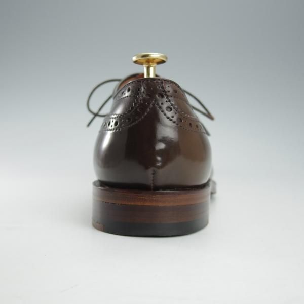 極美品★オールデン 8.5D【貴重★シガー色/コードバン/9084】ハンプトンラスト/セミブローグ/茶/メンズ/ALDEN★i367