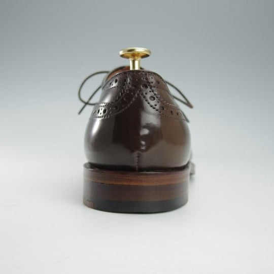 極美品★オールデン 8.5D【貴重★シガー色/コードバン/9084】ハンプトンラスト/セミブローグ/茶/メンズ/ALDEN★i367