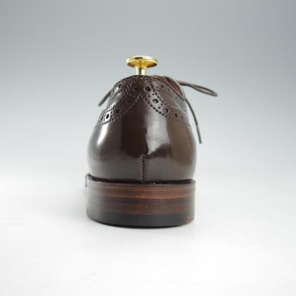 極美品★オールデン 8.5D【貴重★シガー色/コードバン/9084】ハンプトンラスト/セミブローグ/茶/メンズ/ALDEN★i367