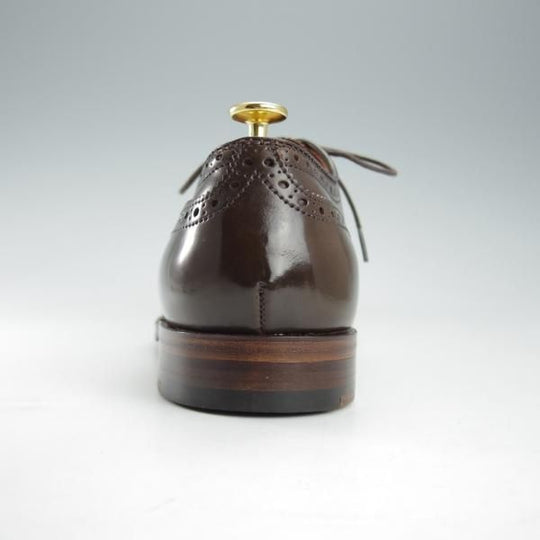 極美品★オールデン 8.5D【貴重★シガー色/コードバン/9084】ハンプトンラスト/セミブローグ/茶/メンズ/ALDEN★i367