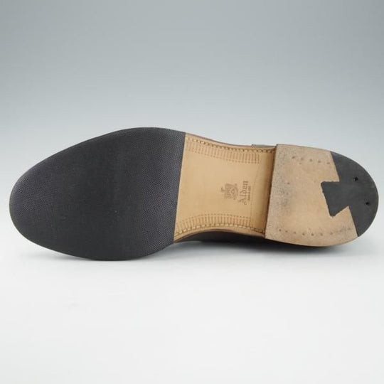 極美品★オールデン 8.5D【貴重★シガー色/コードバン/9084】ハンプトンラスト/セミブローグ/茶/メンズ/ALDEN★i367