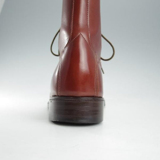 ★(英)シュナイダーブーツ UK6程度【国内定価15万円程度★パドックブーツ/レースアップブーツ】カーフ/茶/メンズ/SCHNIEDER BOOTS★i368