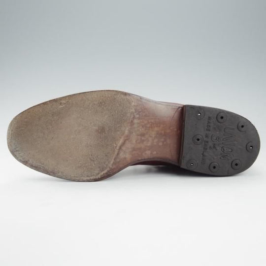 ★(英)シュナイダーブーツ UK6程度【国内定価15万円程度★パドックブーツ/レースアップブーツ】カーフ/茶/メンズ/SCHNIEDER BOOTS★i368