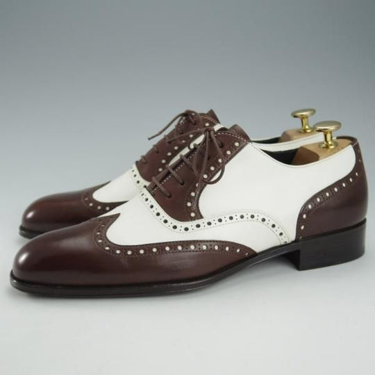 極美品★(伊)タニノクリスチー SIZE 6【定価15万円以上★最後期のスペクテイターシューズ/濃茶×白】コンビ/TANINO CRISCI★i369