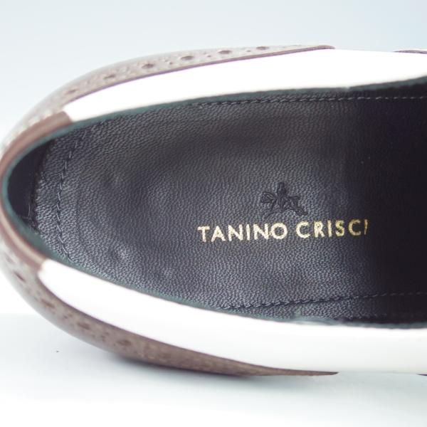 極美品★(伊)タニノクリスチー SIZE 6【定価15万円以上★最後期のスペクテイターシューズ/濃茶×白】コンビ/TANINO CRISCI★i369
