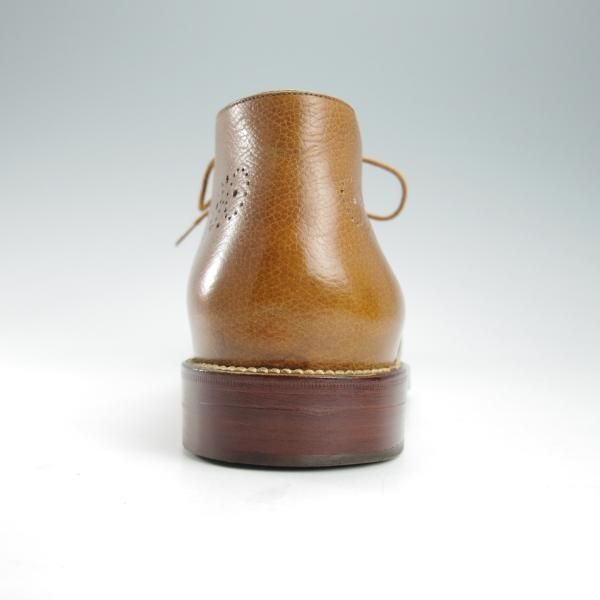 美品★(伊)シルヴァノ・ラッタンジ SIZE 8【高額★オーダー品/ハンドソーンウェルテッド製法】チャッカブーツ/薄茶/Silvano Lattanzi★i370