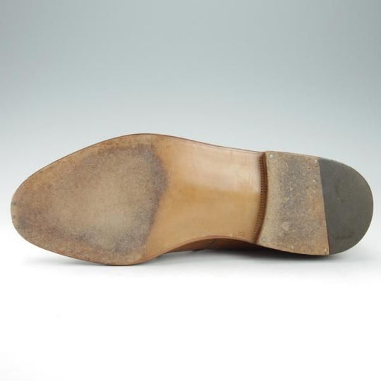 美品★(伊)シルヴァノ・ラッタンジ SIZE 8【高額★オーダー品/ハンドソーンウェルテッド製法】チャッカブーツ/薄茶/Silvano Lattanzi★i370