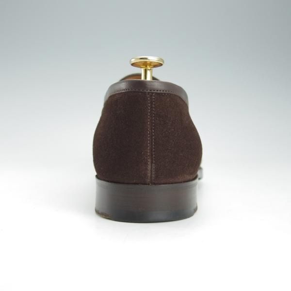 極美品★(英)フォスター&サン 6E【定価￥154,000-★コインローファー/BURFORD】スエード/濃茶/メンズ/FOSTER&SON★i374