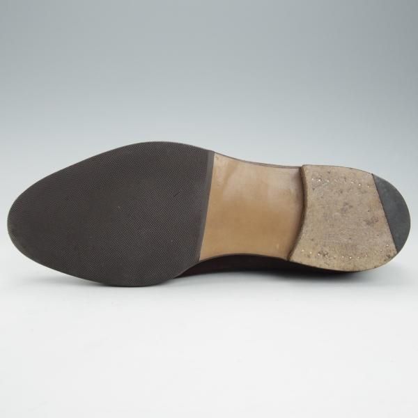 極美品★(英)フォスター&サン 6E【定価￥154,000-★コインローファー/BURFORD】スエード/濃茶/メンズ/FOSTER&SON★i374