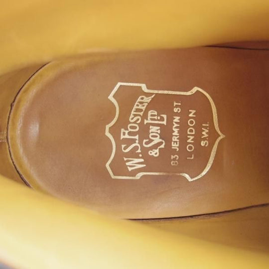 極美品★(英)フォスター&サン 6E【定価￥165,000-★ダイナイトソール仕様/STUDLEY】05ラスト/チャッカブーツ/カーフ/黒/FOSTER&SON★i375