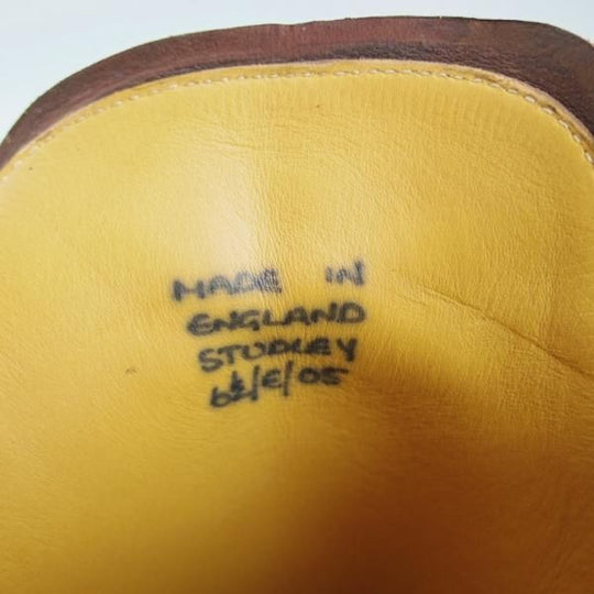 極美品★(英)フォスター&サン 6.5E【定価￥165,000-★ダイナイトソール/STUDLEY】05ラスト/チャッカブーツ/スエード/茶/FOSTER&SON★i376